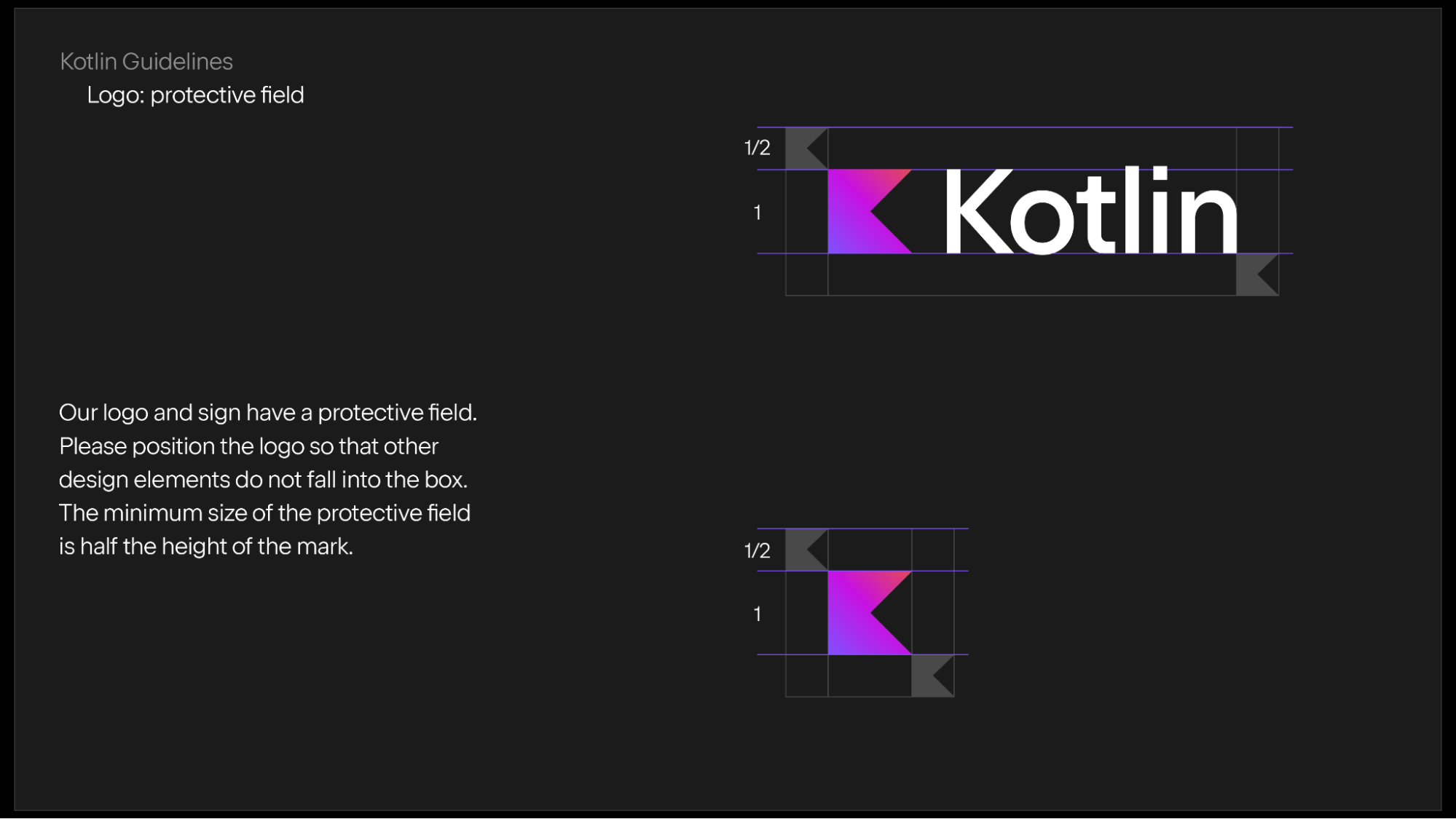 Kotlin logo 比例