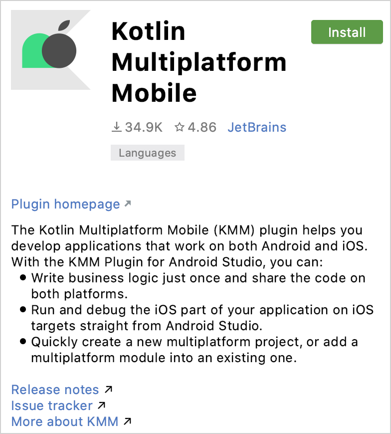 Kotlin Multiplatform Mobile plugin